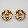 Secondhand Chanel Vintage CC Round Clip-On Earrings