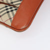 Secondhand Burberry Front Pocket Messenger Bag Check Embossed
