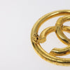 Secondhand Chanel CC Brooch Gold Metal Jewelry