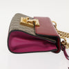 Secondhand Gucci Padlock Shoulder Bag GG Coated Canvas and