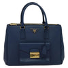 Secondhand Prada Front Pocket Double Zip Lux Tote Saffiano