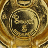 Secondhand Chanel Vintage CC Logo Round Clip on Earrings Textured