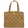 Chanel Vintage CC Lock Pocket Tote Quilted Caviar