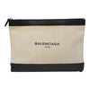 Secondhand Balenciaga Navy Zip Pouch Canvas and