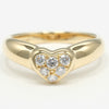 Secondhand Tiffany & Co. Heart Band Ring 18K Yellow Gold with Diamonds