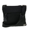 Secondhand Prada Zip Messenger Bag Horizontal Quilt Tessuto
