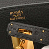 Hermes Birkin Handbag Black Clemence with Gold Hardware