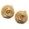 Secondhand Chanel Vintage CC Round Clip-On Earrings