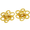 Secondhand Chanel Vintage CC Flower Clip-On Earrings