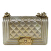 Chanel Boy Flap Bag Quilted Patent