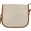 Celine Vintage Macadam Shoulder Bag Canvas and Leather