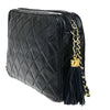 Chanel Vintage Camera Tassel Bag Quilted Leather