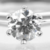 Secondhand Tiffany & Co. Novo Solitaire Ring Platinum with Diamonds and Cushion Cut I/VS2 Diamond