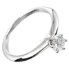 Secondhand Tiffany & Co. Novo Solitaire Ring Platinum with Diamonds and Cushion Cut I/VS2 Diamond