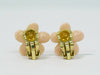 Chanel Vintage CC Flower Clip-On Earrings Metal