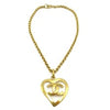 Secondhand Chanel CC Heart Pendant Necklace