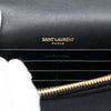 Secondhand Saint Laurent Embroidered Satin Monogram Kate Tassel Wallet on Chain