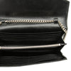 Secondhand Saint Laurent Grain De Poudre Chevron Cassandre Envelope Chain Wallet