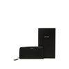 Secondhand Saint Laurent Leather Zip Around Long Wallet