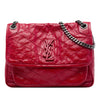 Secondhand Saint Laurent Medium Crinkled Calfskin Niki