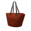Secondhand Saint Laurent Medium Raffia Panier Basket Shopper Tote