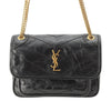 Secondhand Saint Laurent Mini Crinkled Calfskin Niki