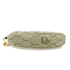 Christian Dior Honeycomb Zip Coin Purse Canvas and Leather