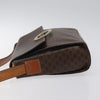 Celine Vintage Macadam Circle Logo Canvas and Leather