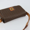 Celine Vintage Macadam Circle Logo Canvas and Leather