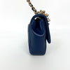 Chanel Resin Chain Top Handle Flap Quilted Lambskin