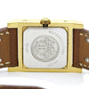 Hermes Medor Quartz Plated Metal and Leather