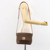 Celine Vintage Macadam Circle Logo Canvas and Leather
