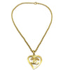 Chanel CC Heart Pendant Metal