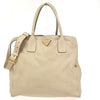 Prada Convertible Open Shopping Tote Vitello Daino