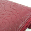 Chanel Camellia Zip Around Organizer Leather