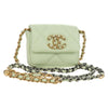 Chanel 19 Convertible Flap Coin Purse With Chain Quilted Lambskin