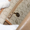 Christian Dior Vintage Honeycomb Canvas and Leather