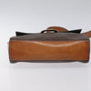 Celine Vintage Macadam Circle Logo Canvas and Leather