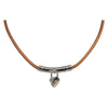 Hermes Annee Mediterranee Cadena Charm Necklace Metal and Leather