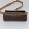 Celine Vintage Macadam Circle Logo Canvas and Leather