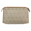 Christian Dior Vintage Honeycomb Zip Canvas and Leather