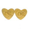 Chanel Vintage CC Heart Clip-On Metal