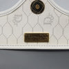 Christian Dior Vintage Honeycomb Flap Coated Canvas