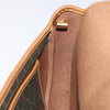 Christian Dior Vintage Honeycomb Flap Coated Canvas