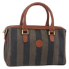 Fendi Vintage Pequin Convertible Boston Coated Canvas