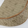Christian Dior Vintage Honeycomb Canvas and Leather