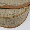 Christian Dior Vintage Honeycomb Canvas and Leather
