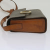 Celine Vintage Macadam Circle Logo Canvas and Leather