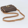 Celine Vintage Macadam Circle Logo Canvas and Leather