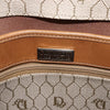 Christian Dior Vintage Honeycomb Canvas and Leather